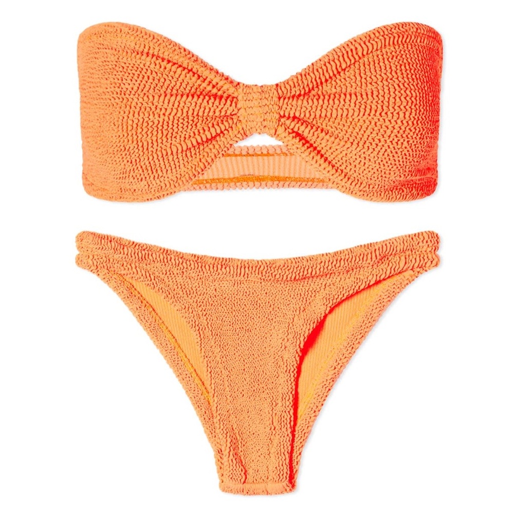 HUNZA G JEAN Neon Orange NWT - Picture 6 of 6